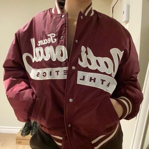 TNA Burgundy Varsity Jacket